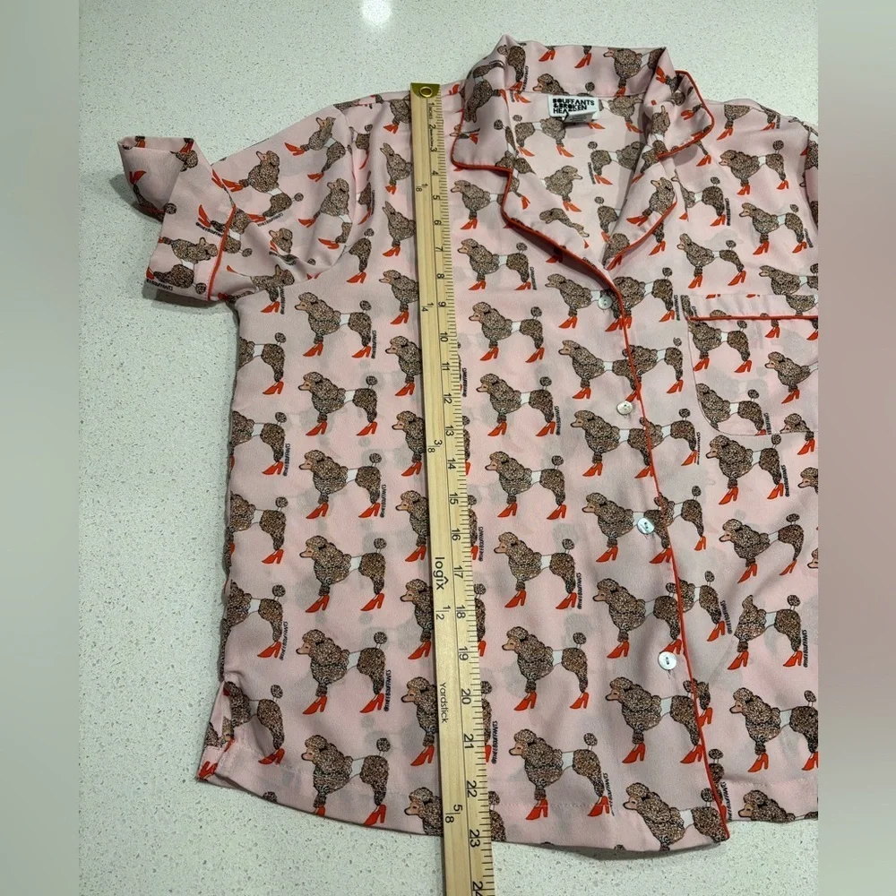 Bouffants & Broken Hearts Poodle Pajama Top